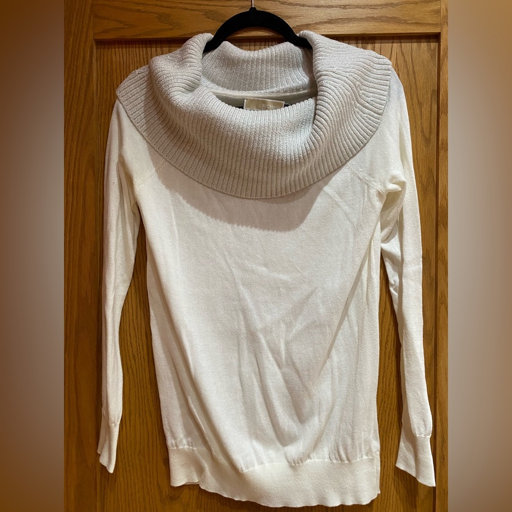 Michael Kors Women’s size medium white turtleneck sweater.